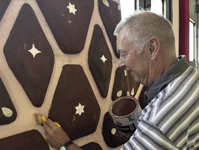 Der stellvertretende Vorsitzende Andreas Rohrbeck  bei der Arbeit  | Foto: Erika Sieberts