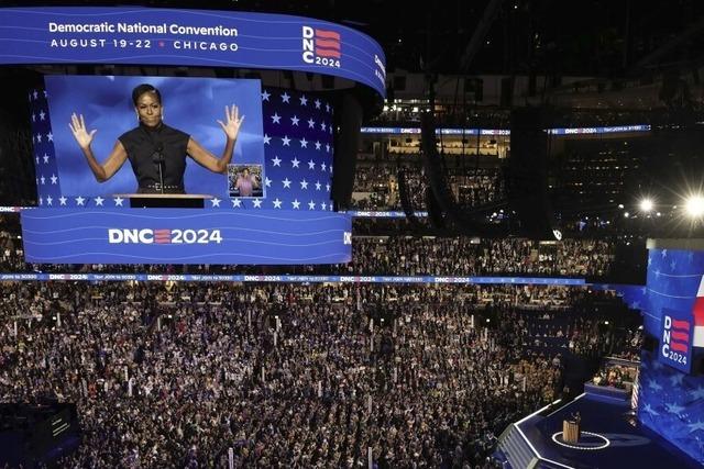 Die Obamas beim Parteitag der Demokraten