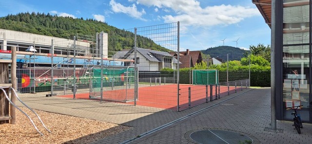 Der Bolzplatz bei der Grundschule in S... Lahrer  Stadtverwaltung lehnt das ab.  | Foto: Christian Kramberg