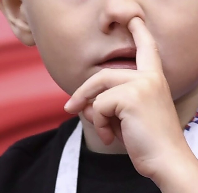 Schmutzige Finger bringen Viren und Bakterien  in die Nase.  | Foto: Marius Becker (dpa)