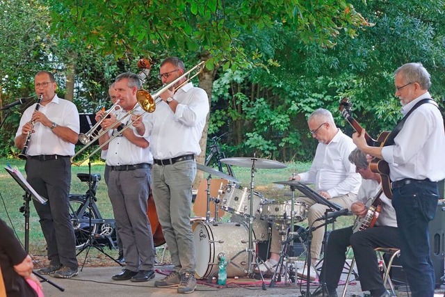 Die Turtle Ramblers begeisterten mit s...dem Sound und bekannten Jazzstandards.  | Foto: Roswitha Frey