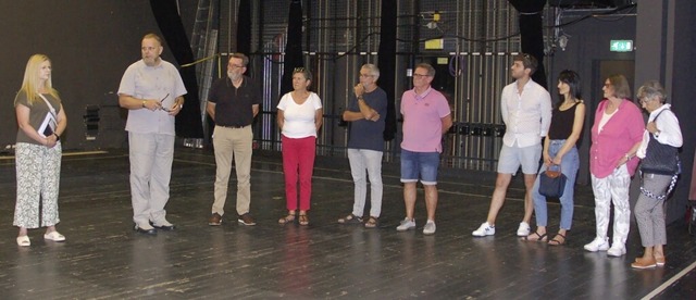 Die SPD hat sich bei ihrer Sommertour ...serschaden im Parktheater informiert.   | Foto: Wolfgang Beck