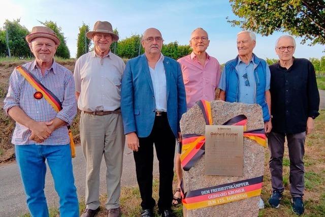 Bombach gedenkt Gerhard Kromer, einem Kmpfer fr Freiheit und Demokratie