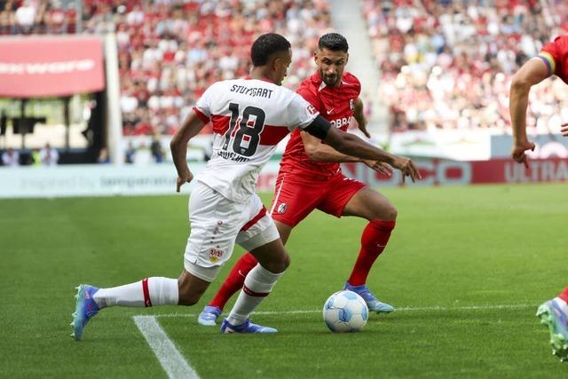 Traumstart fr den SC Freiburg gegen Vizemeister VfB Stuttgart: Schusters Bundesliga-Debt glckt