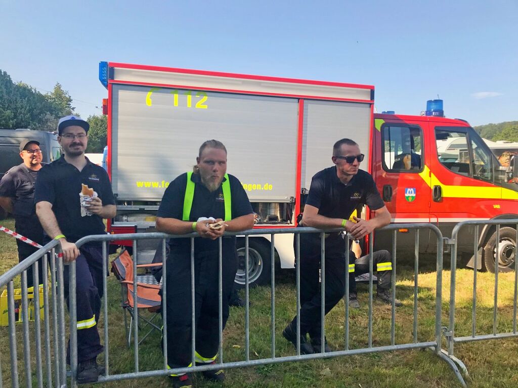 Die Feuerwehr war neben dem DRK auch vor Ort.