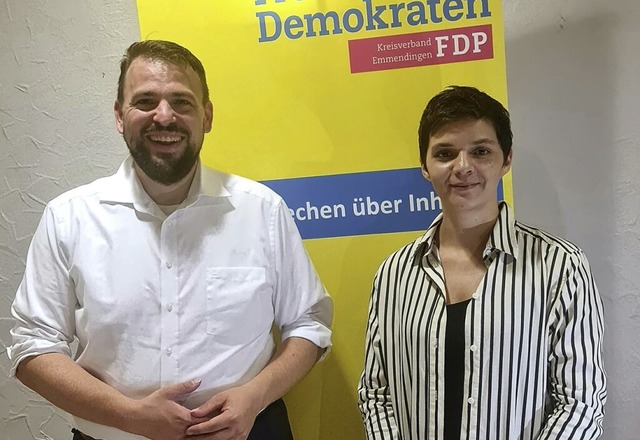 Martin Gassner Herz und Eileen Lerche wollen nominiert werden.  | Foto: FDP Ortenau