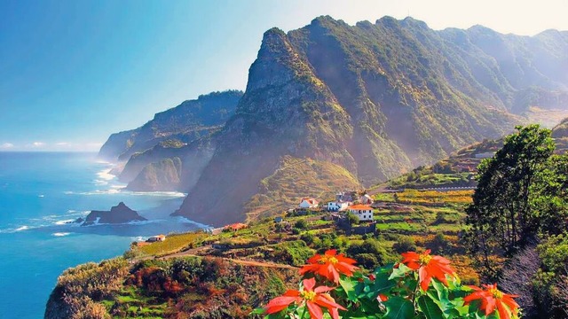 Kstenpanorama von Madeira mit wildem Blumenmeer.  | Foto: Mundo Reisen GmbH & Co. KG