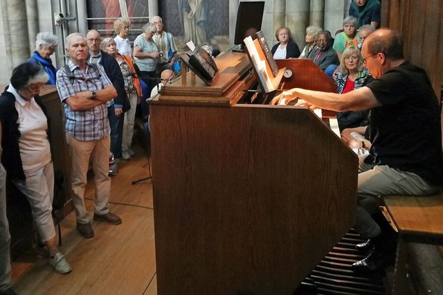 Johannes Gtz (rechts) an der Cavaill-Coll-Orgel in Mulhouse  | Foto: Stephan Hoferer