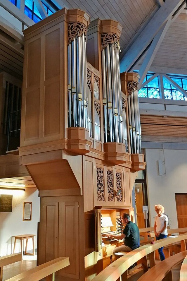 Auch die Metzler-Orgel in Weil am Rhei...Johannes Gtz eindrucksvoll erklingen.  | Foto: Stephan Hoferer