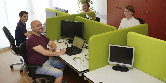 Im Coworking-Bro FridoSpace in der Wa...chenweise einen Broplatz reservieren.  | Foto: Sira Huwiler-Flamm