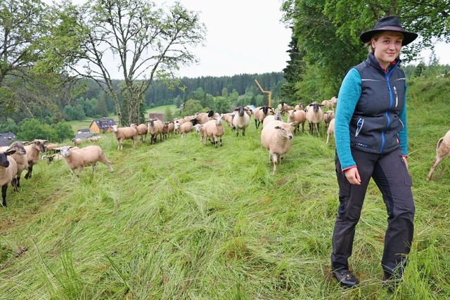 Fabienne Krner wei seit sie 13 Jahre alt ist, was sie werden will: Schferin.  | Foto: Roland Drrheimer