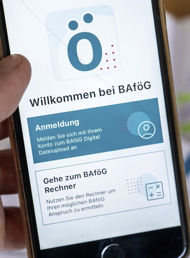 Per App zum Bafg-Antrag  | Foto: Hendrik Schmidt (dpa)