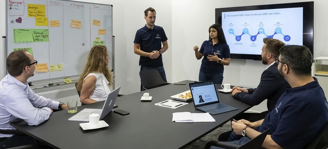 IT-Dienstleister Nagarro bringt in den...ete Anwendungsflle in der Praxis ein.  | Foto: Michael Seirer/Hochschule Offenburg