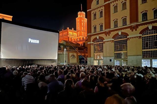 Open-Air-Kino im Schweizer Rheinfelden hatte mit Herausforderungen zu kmpfen