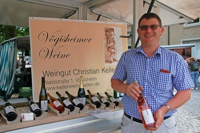 Der Winzer Christian Keller aus Mllheim ist neu auf dem Rheinfelder Wochenmarkt