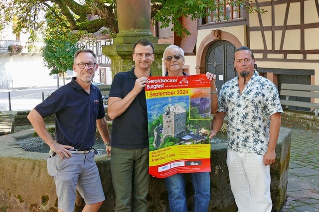 Das Organisationsteam prsentiert das ...ael Moser, Manfred Uhl und Wim Cannie.  | Foto: Beate Zehnle-Lehmann