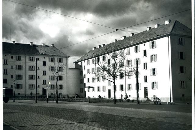 Die 50er-Jahre-Huser der Stadtbau an Freiburgs Waldkircher Strae sind unauffllig, aber unersetzlich