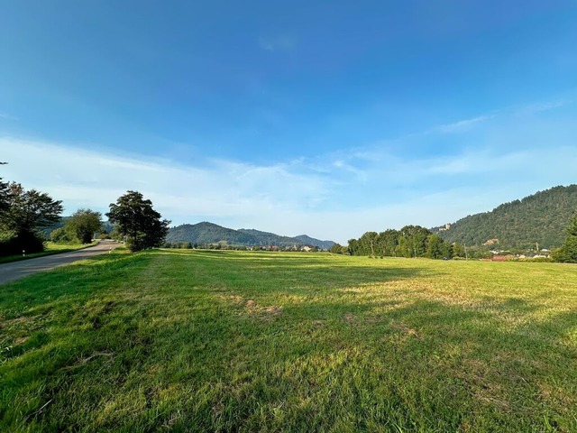 Oberhalb des Kollnauer Bahnhofs und di...s neue Gewerbegebiet Inried entstehen.  | Foto: Stadt Waldkirch