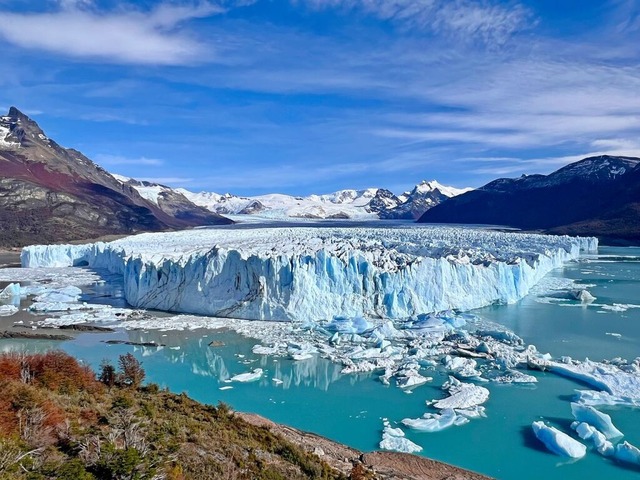 Auf ihrer Reise erlebten sie beeindruc...erito-Moreno-Gletscher in Argentinien.  | Foto: Erika Sieberts