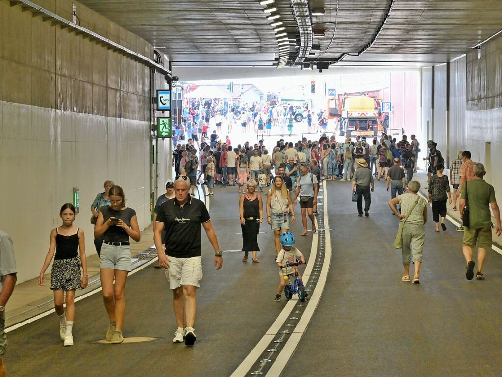 Tag des offenen Tunnels am 31. August 2024