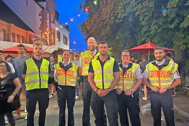 Groes Polizeiaufgebot vermittelt Sicherheitsgefhl bei den Straenfesten in Lrrach und Rheinfelden