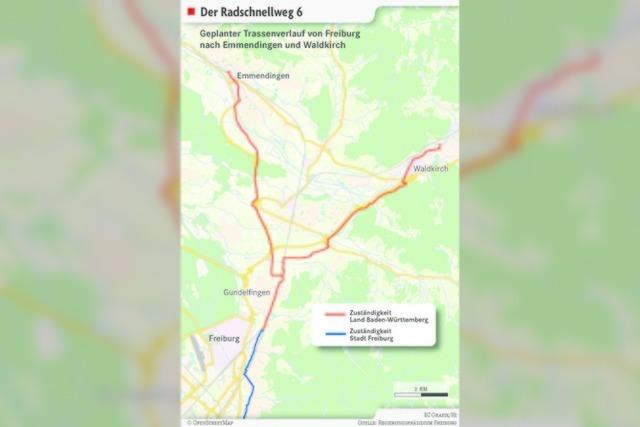 Der Radschnellweg von Freiburg nach Emmendingen und Waldkirch ist ein Megaprojekt – und dauert