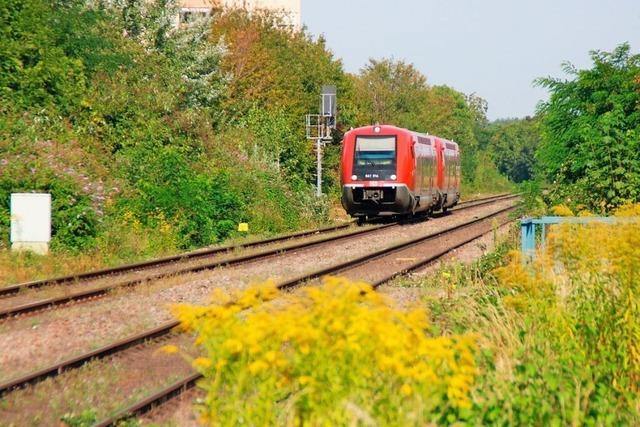 Lost Place: Von der ehemaligen Bahnstation Grenzacher Horn ist nur noch ein Signalfundament zu sehen