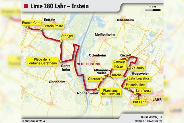 Die Buslinie von Lahr ins elsssische Erstein bleibt bestehen