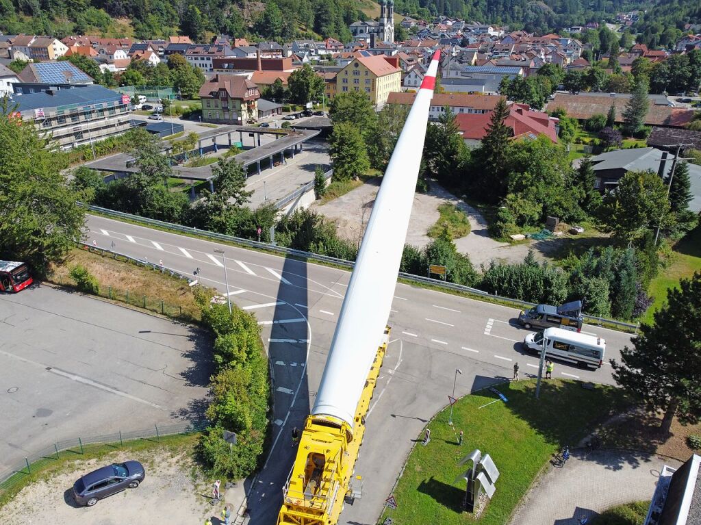 In Todtnau muss der Selbstfahrer umballastiert werden.