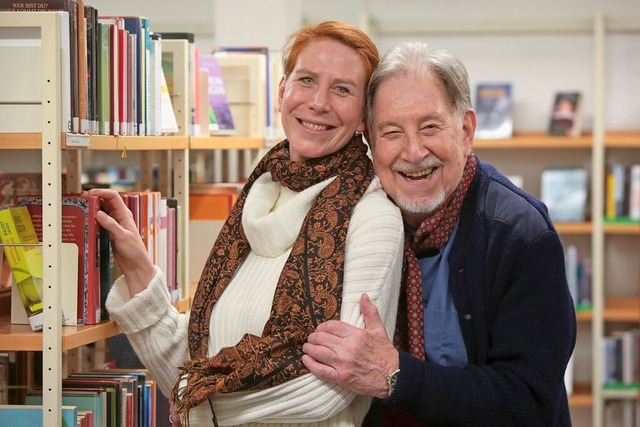 Katja Thost-Hauser mit ihrem Vater Bruno Thost im Jahr 2017.  | Foto: Christoph Breithaupt