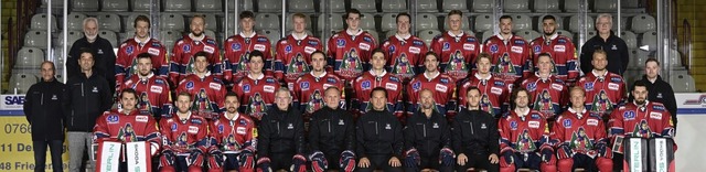 Die Eishockeymannschaft ist am Start: ... demnchst beginnende Jubilumssaison.  | Foto: Achim Keller