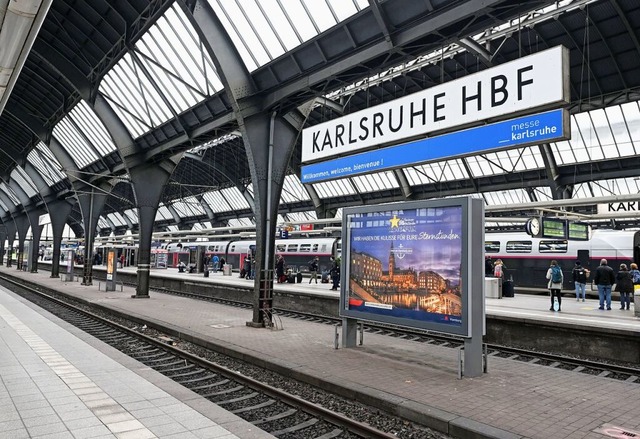 Der Karlsruher Hauptbahnhof (Archivbild)  | Foto: Uli Deck (dpa)