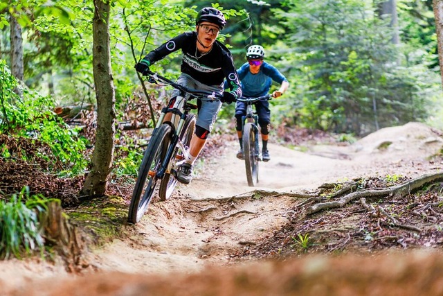 Der Mountainbike-Trail &#8222;Baden to...iburg gilt als Vorbild im ganzen Land.  | Foto: Philipp von Ditfurth (dpa)