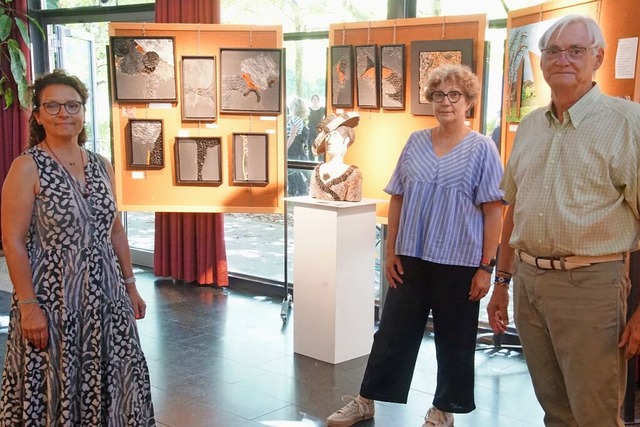 Annette Graef, Nicole Muller und Fredd...r im Herbolzheimer Torhaus ausstellen.  | Foto: Ilona Hge