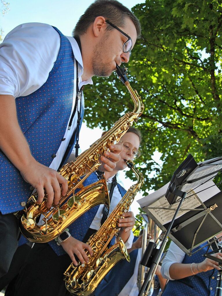 Gutes Wetter, gutes Essen und gute Musik gab es beim Enkendorfmarkt.