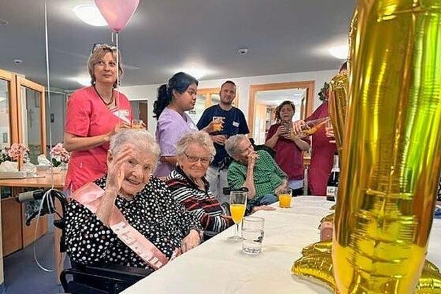 Der Hochzeitstag war fr die 100-jhrige Anna Willmann aus Titisee-Neustadt das schnste Erlebnis