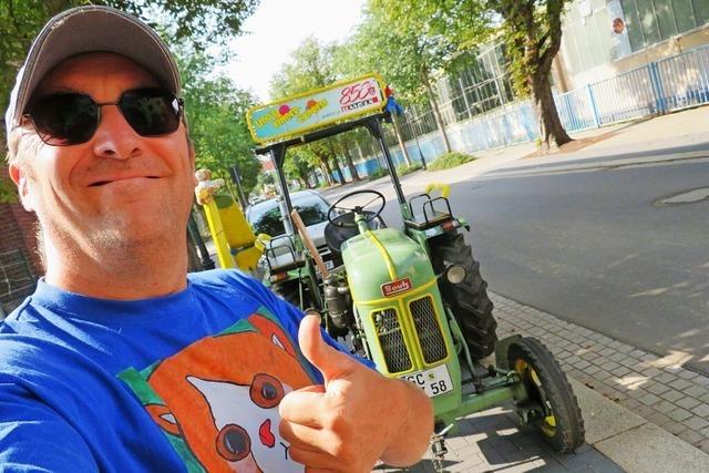 Oldie-Traktor aus Meerane kommt zum Schlossgrabenfest nach Brombach