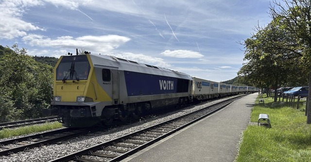 Auf der Wutachtalbahn verkehren wieder...g Blumberg im Bahnhof Weizen zu sehen.  | Foto: Gerhard Klaus