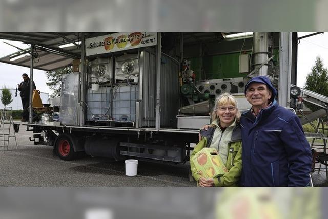 Eine Safterei fhrt durch den Landkreis