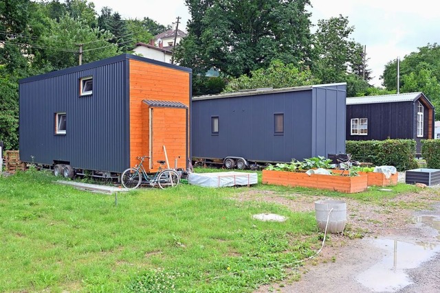 Tiny Houses liegen im Trend. So oder s...die in Lffingen gebaut werden sollen.  | Foto: Uli Deck (dpa)