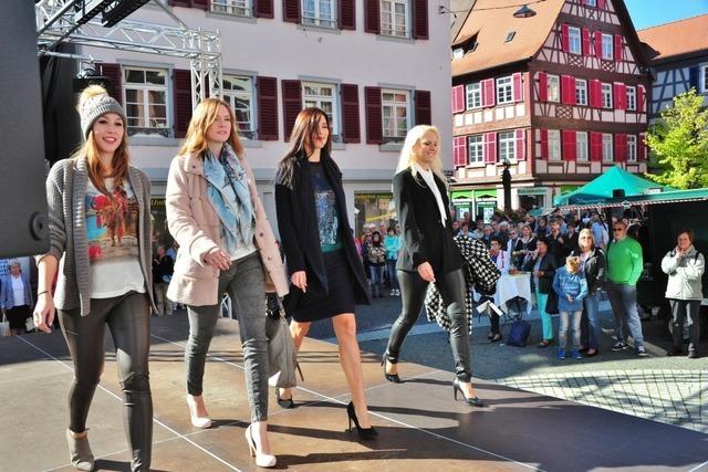 Die Lahrer Werbegemeinschaft macht die Marktstrae zum groen Laufsteg