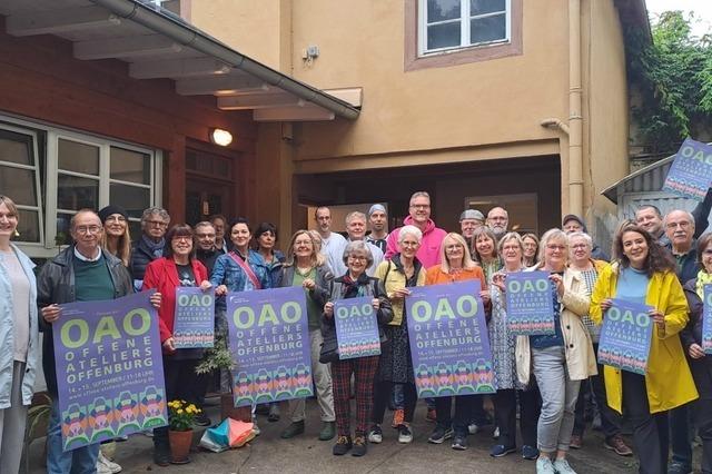 Marmorstaub am Boden, lfarbe in der Luft: Die Offenen Ateliers Offenburg locken zum Besuch