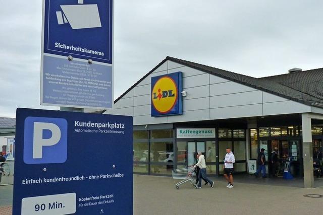 Wer bei Lidl in Breisach lnger als 90 Minuten parkt, bekommt einen saftigen Strafzettel