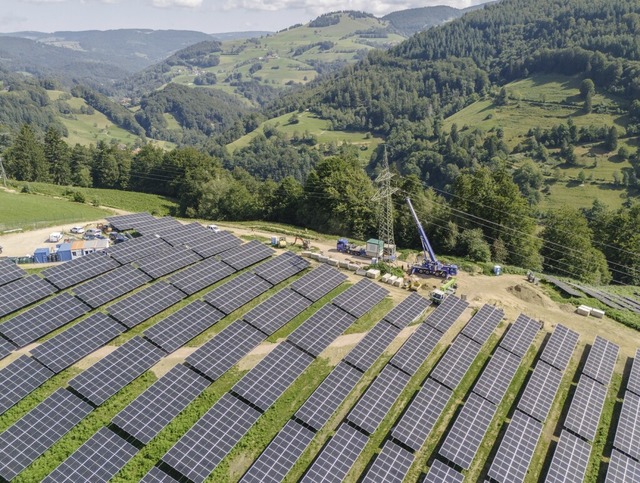 Der Solarpark bei Frhnd ist der grte im Landkreis Lrrach.  | Foto: Dr. Metje