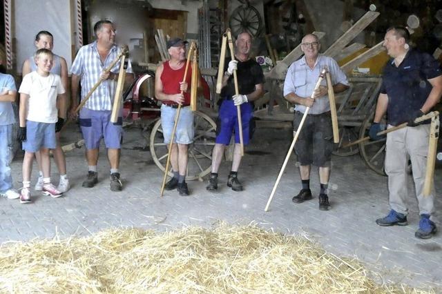 Dreschen frs Brauchtumsfest