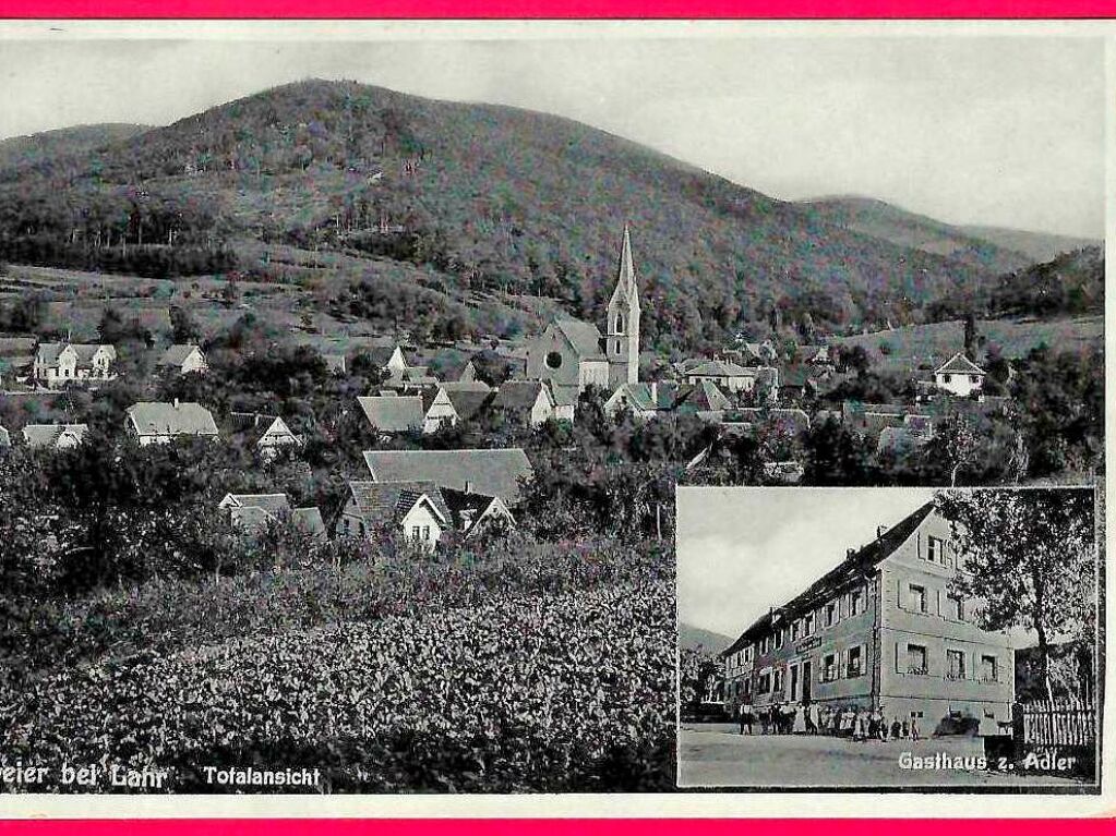 Totale mit Gasthaus Adler 1937