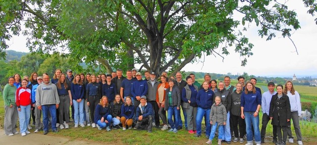 Die Helferinnen und Helfer des Fests auf dem Brgin-Hof  | Foto: Gudrun Gehr