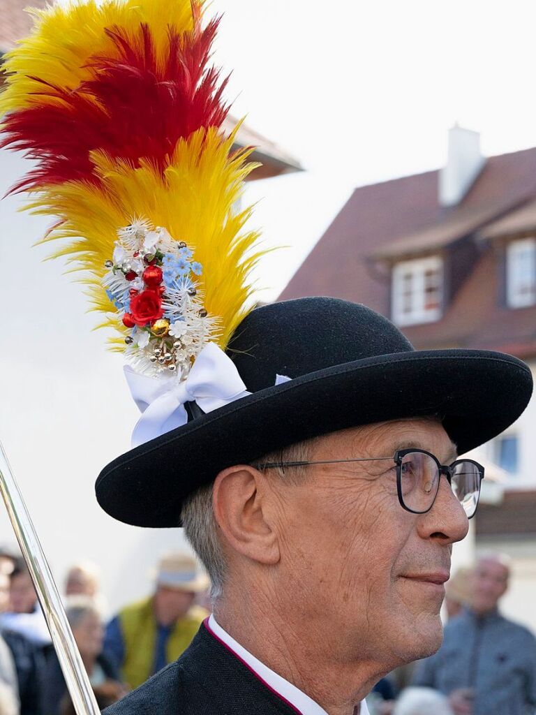 Der Umzug ist der Hhepunkt des Winzerfestwochenendes.