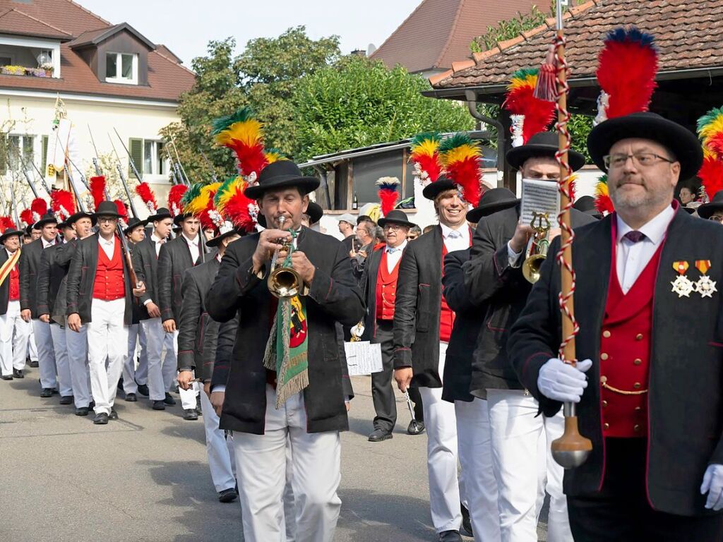 Die historische Brgerwehr aus Oberharmersbach prsentierte sich ebenfalls