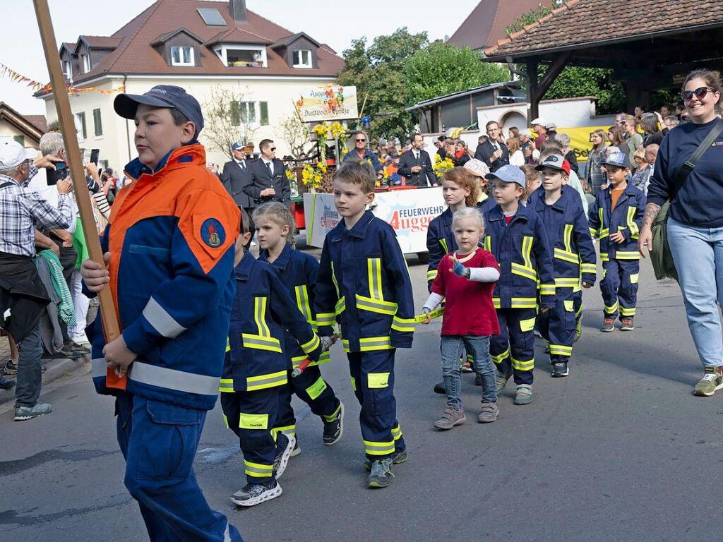 Mit dabei war auch die Feuerwehr Auggen.